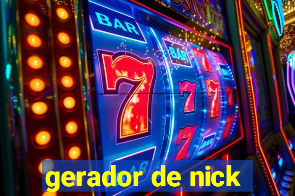 gerador de nick